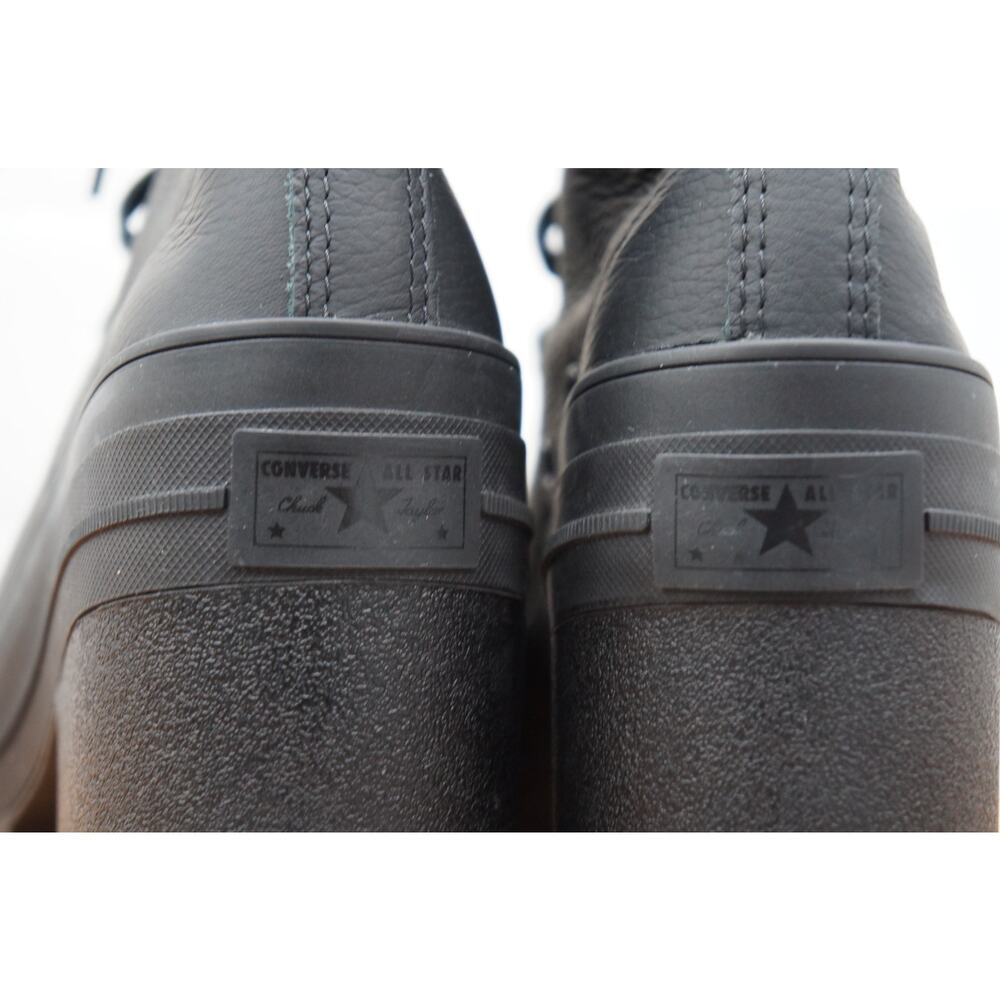 Converse Chuck 70 De Luxe Heel Leather High Boots Womens Size 7.5 Black Shoes - Picture 7 of 12